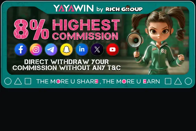 Yayawin casino referral commission panel